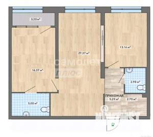 3-к квартира, на длительный срок, 76м2, 6/25 этаж