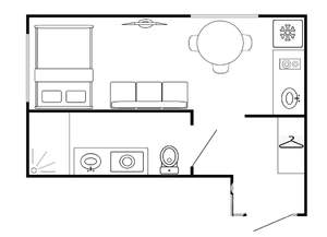 Студия квартира, посуточно, 25м2, 18/23 этаж