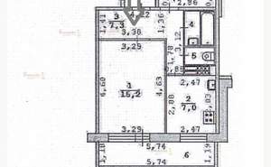 1-к квартира, на длительный срок, 36м2, 1/10 этаж