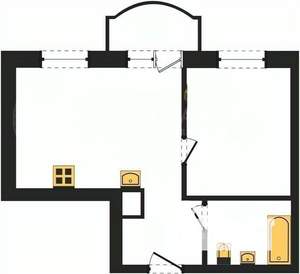1-к квартира, на длительный срок, 37м2, 3/8 этаж