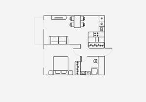 2-к квартира, на длительный срок, 41м2, 4/17 этаж