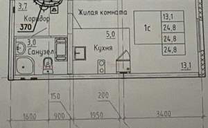 1-к квартира, на длительный срок, 25м2, 10/25 этаж