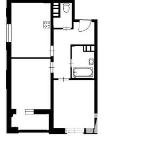 2-к квартира, на длительный срок, 55м2, 4/5 этаж