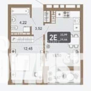 2-к квартира, на длительный срок, 40м2, 18/22 этаж