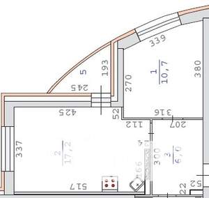 1-к квартира, на длительный срок, 38м2, 12/26 этаж