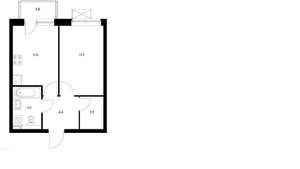 1-к квартира, на длительный срок, 33м2, 5/24 этаж