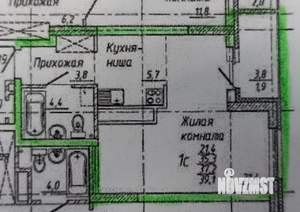 1-к квартира, на длительный срок, 35м2, 9/25 этаж