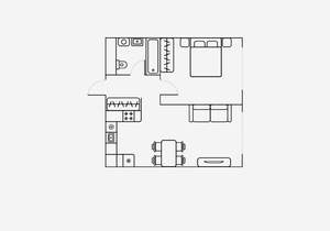 2-к квартира, на длительный срок, 41м2, 2/7 этаж