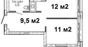 1-к квартира, на длительный срок, 37м2, 9/17 этаж