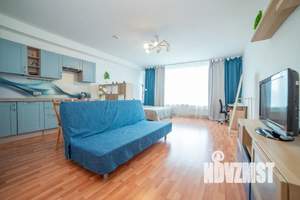 Студия квартира, посуточно, 50м2, 17/24 этаж