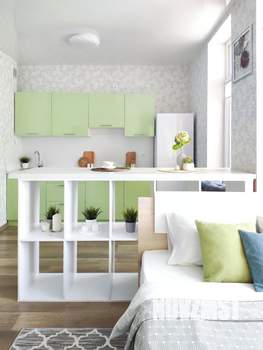 1-к квартира, посуточно, 34м2, 1/1 этаж