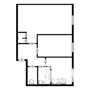 2-к квартира, на длительный срок, 40м2, 2/3 этаж