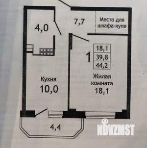 1-к квартира, на длительный срок, 40м2, 7/27 этаж