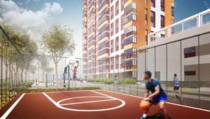 1-к квартира, на длительный срок, 40м2, 3/25 этаж