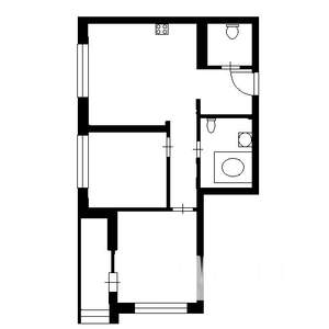 2-к квартира, на длительный срок, 44м2, 2/6 этаж