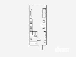 Студия квартира, на длительный срок, 24м2, 4/17 этаж