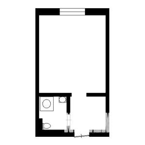 1-к квартира, на длительный срок, 29м2, 2/5 этаж