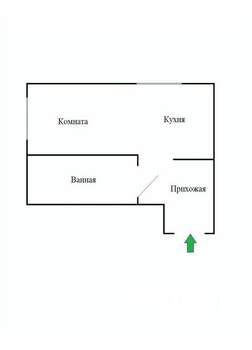 1-к квартира, посуточно, 25м2, 1/1 этаж