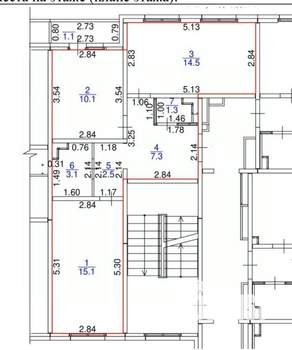 2-к квартира, на длительный срок, 54м2, 4/5 этаж