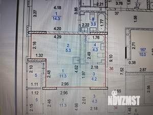 Студия квартира, на длительный срок, 25м2, 4/15 этаж