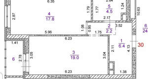 1-к квартира, на длительный срок, 50м2, 3/25 этаж