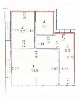 1-к квартира, на длительный срок, 37м2, 1/4 этаж