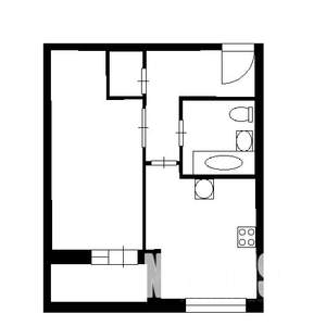 1-к квартира, на длительный срок, 40м2, 14/25 этаж