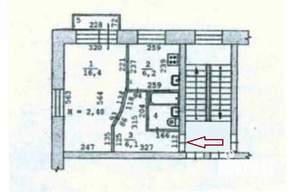 1-к квартира, на длительный срок, 32м2, 4/5 этаж