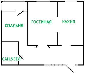 2-к квартира, на длительный срок, 60м2, 7/12 этаж