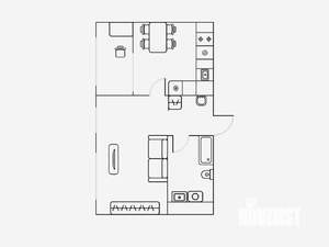 1-к квартира, на длительный срок, 36м2, 9/9 этаж