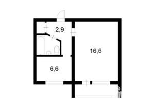 1-к квартира, на длительный срок, 30м2, 5/5 этаж