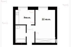 1-к квартира, на длительный срок, 35м2, 1/4 этаж