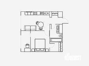 2-к квартира, на длительный срок, 38м2, 10/17 этаж