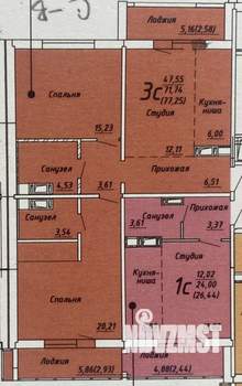 2-к квартира, на длительный срок, 72м2, 11/19 этаж