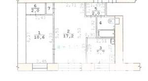 2-к квартира, на длительный срок, 41м2, 1/5 этаж