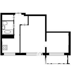 2-к квартира, на длительный срок, 36м2, 6/9 этаж