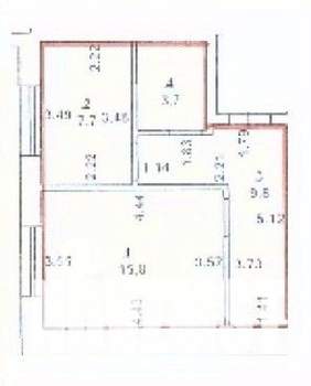 1-к квартира, на длительный срок, 37м2, 1/4 этаж