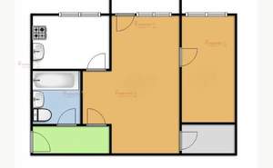 2-к квартира, на длительный срок, 44м2, 2/4 этаж