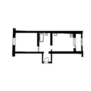 1-к квартира, на длительный срок, 40м2, 5/5 этаж