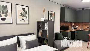 1-к квартира, посуточно, 34м2, 1/1 этаж