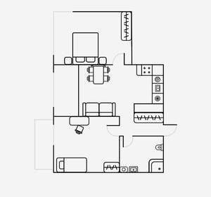 3-к квартира, на длительный срок, 55м2, 9/17 этаж