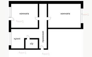 2-к квартира, на длительный срок, 43м2, 1/5 этаж