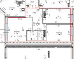 2-к квартира, на длительный срок, 54м2, 18/18 этаж