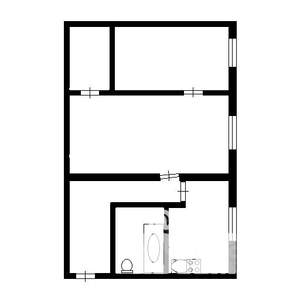 2-к квартира, на длительный срок, 43м2, 1/5 этаж