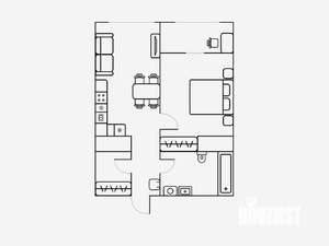 2-к квартира, на длительный срок, 47м2, 15/17 этаж