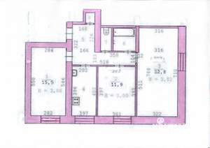 3-к квартира, на длительный срок, 74м2, 1/2 этаж