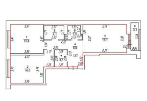 2-к квартира, на длительный срок, 70м2, 5/9 этаж