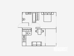 2-к квартира, на длительный срок, 36м2, 5/9 этаж