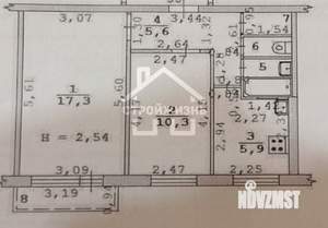 2-к квартира, на длительный срок, 44м2, 3/5 этаж