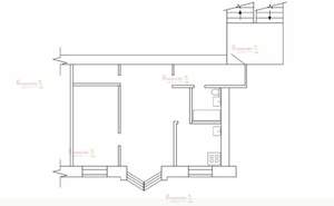 2-к квартира, на длительный срок, 45м2, 5/5 этаж
